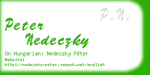 peter nedeczky business card